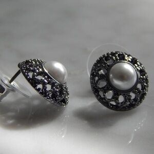 Faux Pearl Earrings